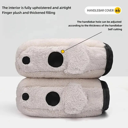 2pcs Handlebar Muffs Motorcycle Windproof Winter Mitts Warmer Gloves Waterproof Handmuffs Bicycle Handle Hand Warm Motor Bike