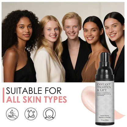 2 Minutes Instant Tighten & Lift Facial Cream Moisturizing Hydrating Smoothing Face Serum for All Skin Types Eye Skin Care