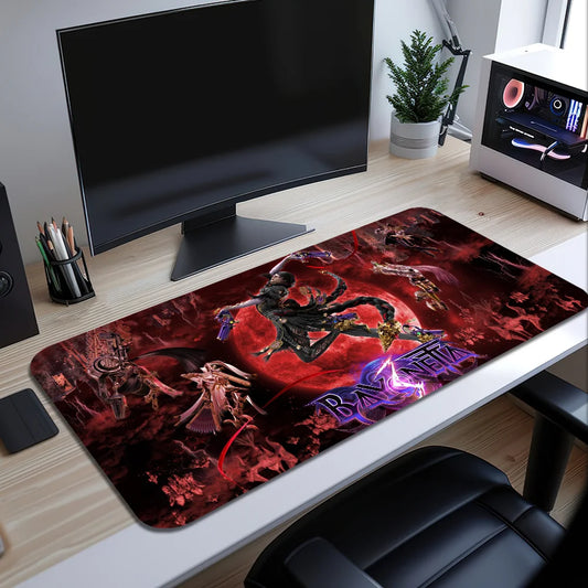 Game B-Bayonetta 3 S Mouse Pad Large Desk Mat Keyboard Ergonomic Office Rubber Game PC Non-slip Anti-fray Home Custom Best Price