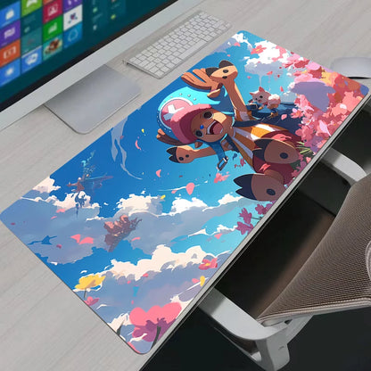 Large Mouse Pad Office Computer One Piece Tony Tony Chopper Desk Mat Table Keyboard Laptop Carpet Accessories Gaming Mousepad