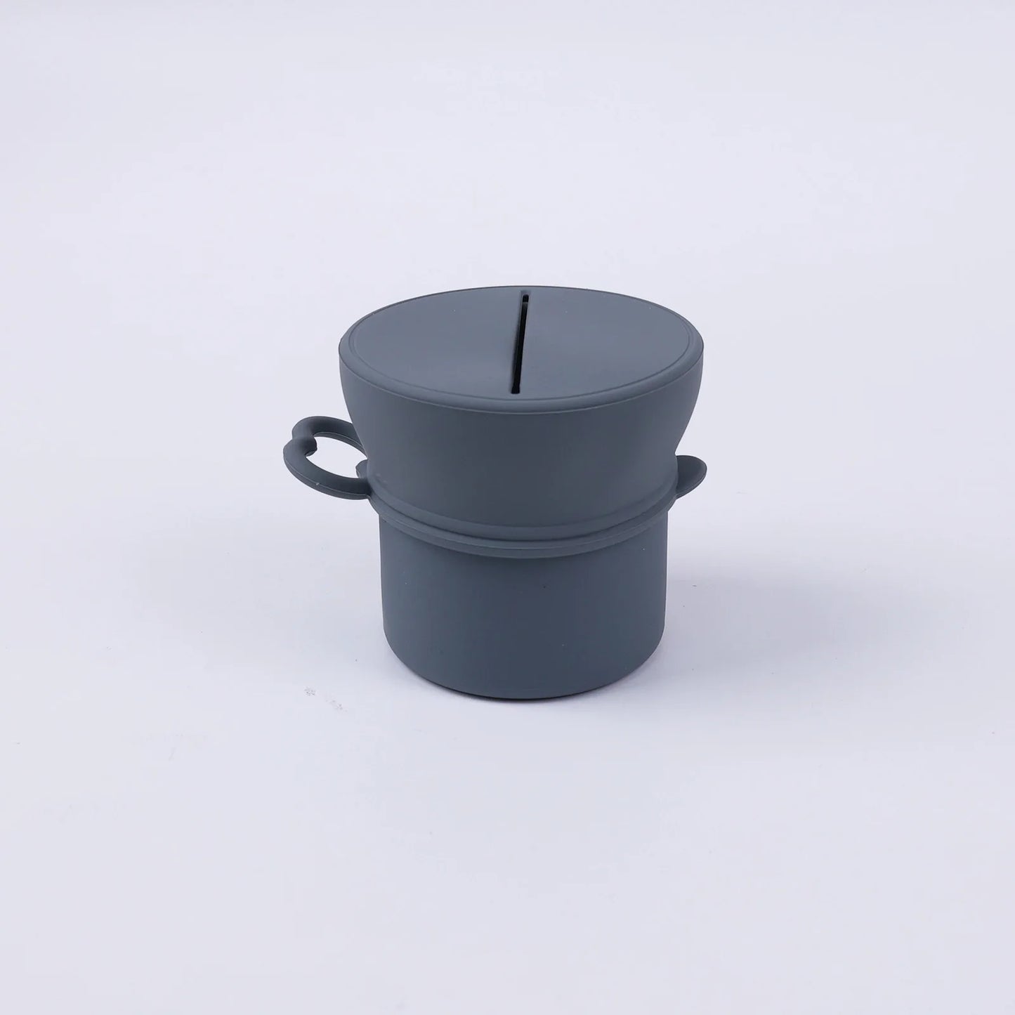 Portable Silicone Cup with Handle Food Grade Easy Clean Travel Mug BPA Free Leak Proof Drinking Cup for Outdoor Office