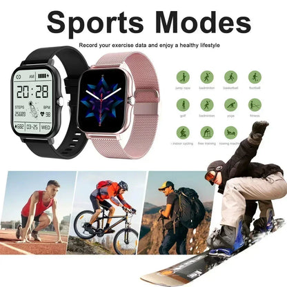 Smart Watch Android Phone 1.47'' Inch Color Screen Bluetooth Call Blood Oxygen/Pressure Monitoring Smart Watch Women Men