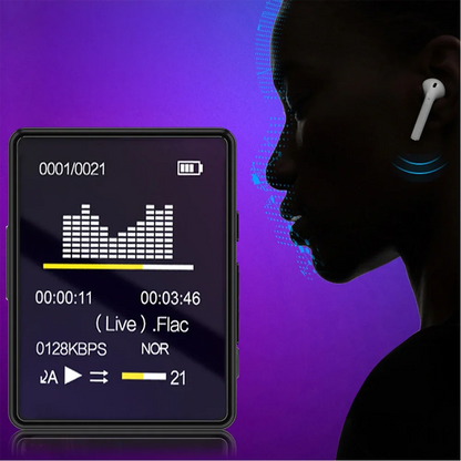 Portable MP3 Player Bluetooth 5.0 Music Stereo Speaker Mini MP4 Video Playback With LED Screen FM Radio Recording For Walkman