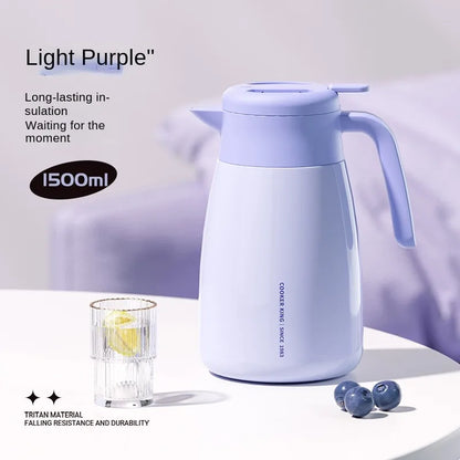 COOKER KING Thermal Pot Household Large Capacity Heat Preservation Bottle Glass Liner Thermal Insulation Kettle Hot Water Bottle