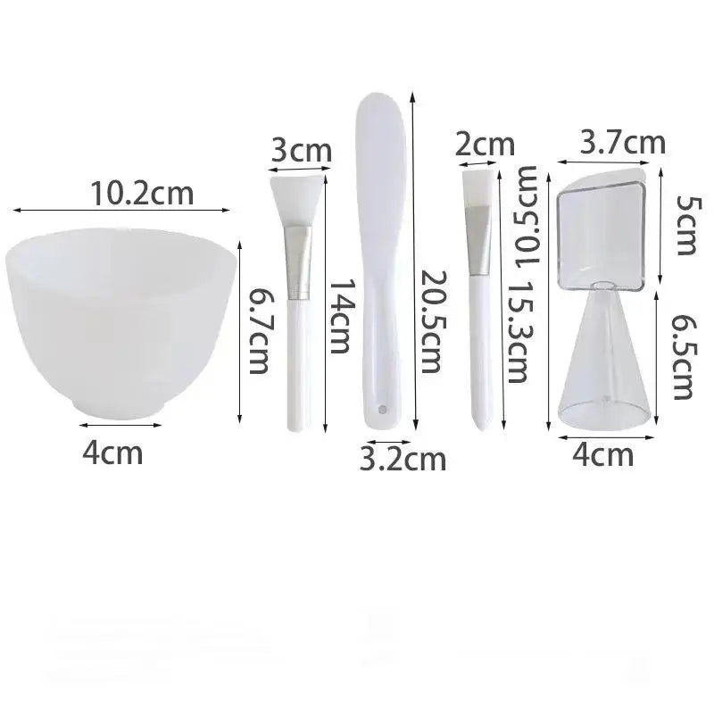 Face Skin Care Tool Set Silicone Facial Mask Brushes Beauty Salon Bowl Spoon Mask Mud Film Brush Skin Care DIY Beauty Tools