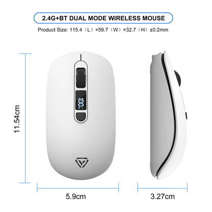 T03 Dual Mode Silent Bluetooth Mouse Computer Laptop Optical Mouse Wireless for iPad Samsung Xiaomi Lenovo Tablet Universal Mice