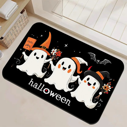 Black Cat Flower Bear Dwarf Door Mat Octopus Mermaid Maple Leaf Carpet Living Room Bedroom Bathroom Decorative Area Carpet