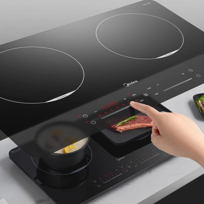 3500W Double Burner Induction Cooker High Power Even Heat Cooking Mobile Electric Stove Fogão De Indução Frete Grátis
