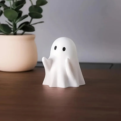1pc Cute Ghost Pen Holder | Resin Craft Decoration, Anime Inspiration, Tension Mount, with Holiday Theme, for Office, Home