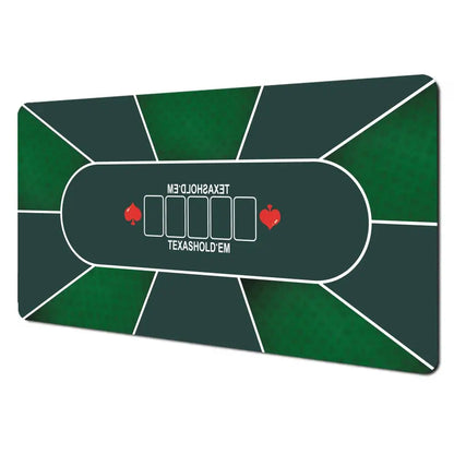 Texas Hold'em Table Pad Portable Rubber Poker Table Mouse Pad Keyboard Office Gaming Table Pad Gambling Players Game Layout