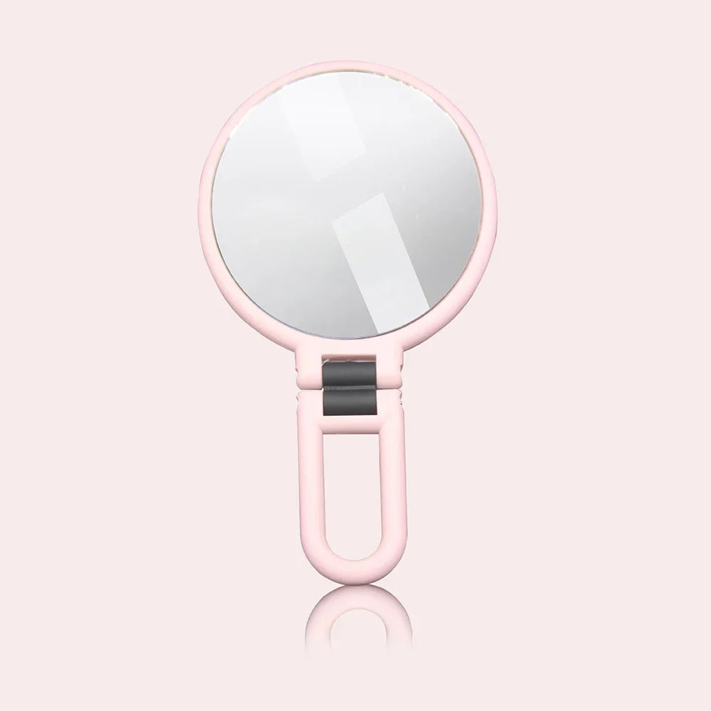 10X 6-inch Round Mirror Magnifying Double Sided Makeup Vanity Mirrors Foldable Handheld Compact Mirror Beauty Cosmetic Tools