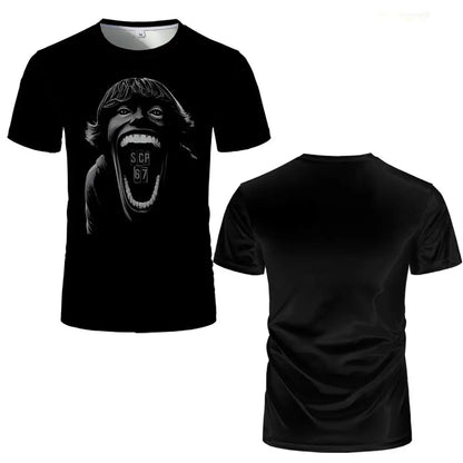 Fun Doot Doot 6 7meme Print T-Shirt Six Seven Slang Term Brain Rot Short-Sleeve Tee SCP-67 Unisex Casual Fashion Streetwear Tops