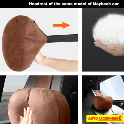1/2PCS Car Headrest Neck Support Seat / Maybach Design Class Soft Universal Adjustable Car Pillow Neck Rest Cushion High Quality