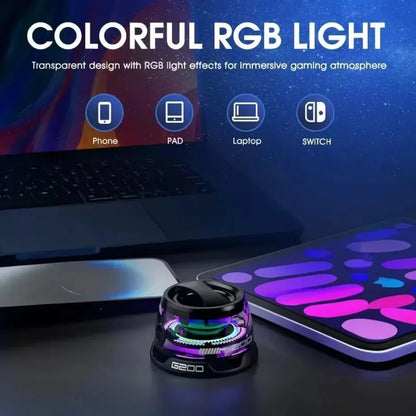 Mini Bluetooth Speaker Portable Phone Holder RGB Lighting Magnetic Speaker BT5.3 Mini Sound Box 7 Hours Playback Easy to carry