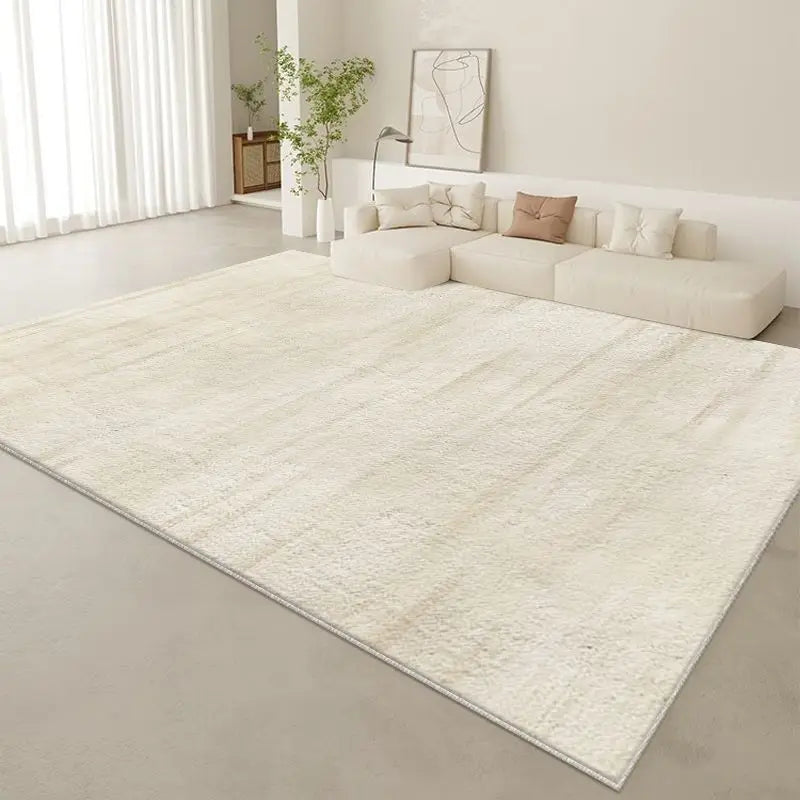 Stylish Simple Living Room Carpet Easy Maintenance Anti-Dirt Thick Velvet Texture Durable Floor Mat for Home