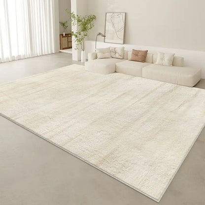 Stylish Simple Living Room Carpet Easy Maintenance Anti-Dirt Thick Velvet Texture Durable Floor Mat for Home