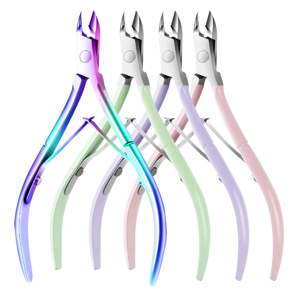 1/2/4Pcs Stainless Steel Cuticle Nail Nipper Clipper Cutter Nail Art Manicure Pedicure Care Trim Plier Cutter Beauty Nail Tools