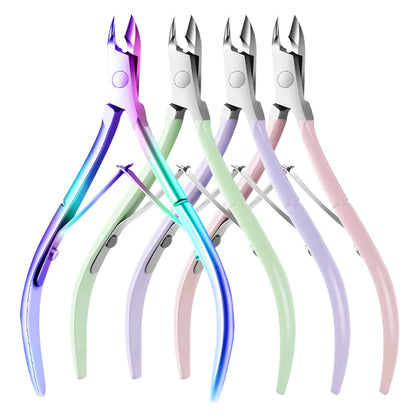 1/2/4Pcs Stainless Steel Cuticle Nail Nipper Clipper Cutter Nail Art Manicure Pedicure Care Trim Plier Cutter Beauty Nail Tools