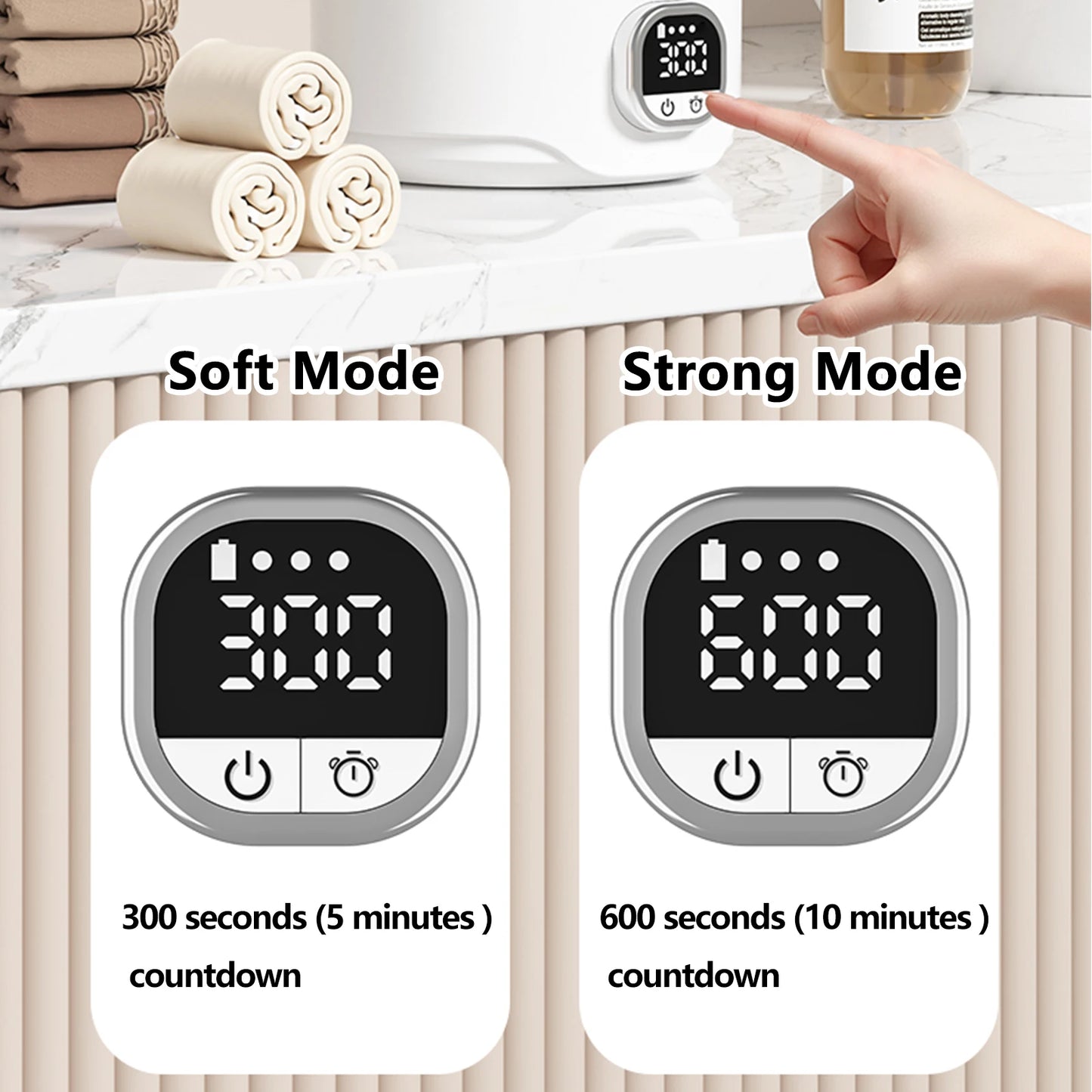 ONEKA 4000mAh Portable Automatic mini Washing Machine For Business Travel Home Outdoor Camping Laundry of Underwear Socks