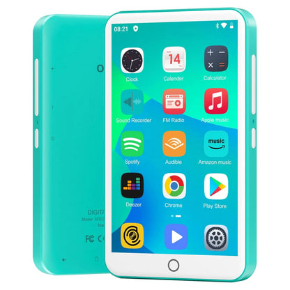 80GB (16GB+64GB) MP3 Player Android 9.0 with Bluetooth and WiFi, 4.0-inch with speakers, FM radio, eBooks, capacity up to 512GB