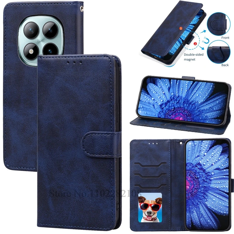 M8/M8 Pro 5G Case For Poco M8 Case Wallet Leather Flip Cover For Xiaomi Poco M8 Pro 5G Case Soft Silicone Cover Coque Fundas
