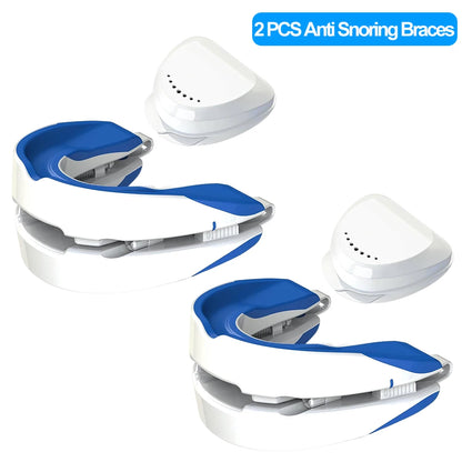Anti-Snoring Mouthpiece Anti-Snoring Device Night Time Teeth Mouthguard Adjustable Sleeping Mouth Guard for Bruxism Stop Snoring
