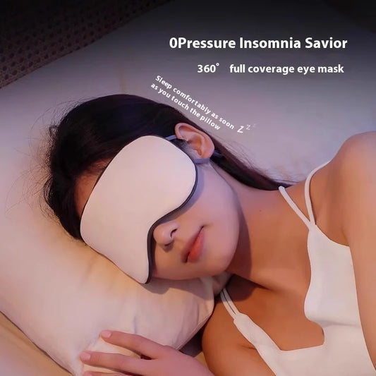 Dual-Side Cooling& Warm Eye Mask- Breathable Summer Sleep Cover- Zero Pressure Design