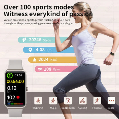 LIGE New Smart Watch Women Men 2025 Call Reminder 1.47" HD Screen Smartwatch For Android IOS Fitness Tracker Waterproof Watches