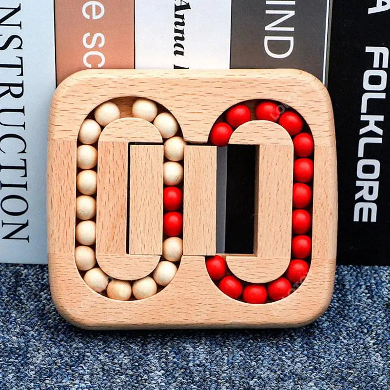 Wooden Puzzle Ball Toys  Luban Lock for Children Educational Early Education Rolling Magical Bean Cube Balls