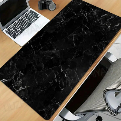 Black marble texture Mouse Pad XXL Gamer Rubber Desk Mat Large Office Keyboard Pads Carpet Computer Table Accessories Mausepad