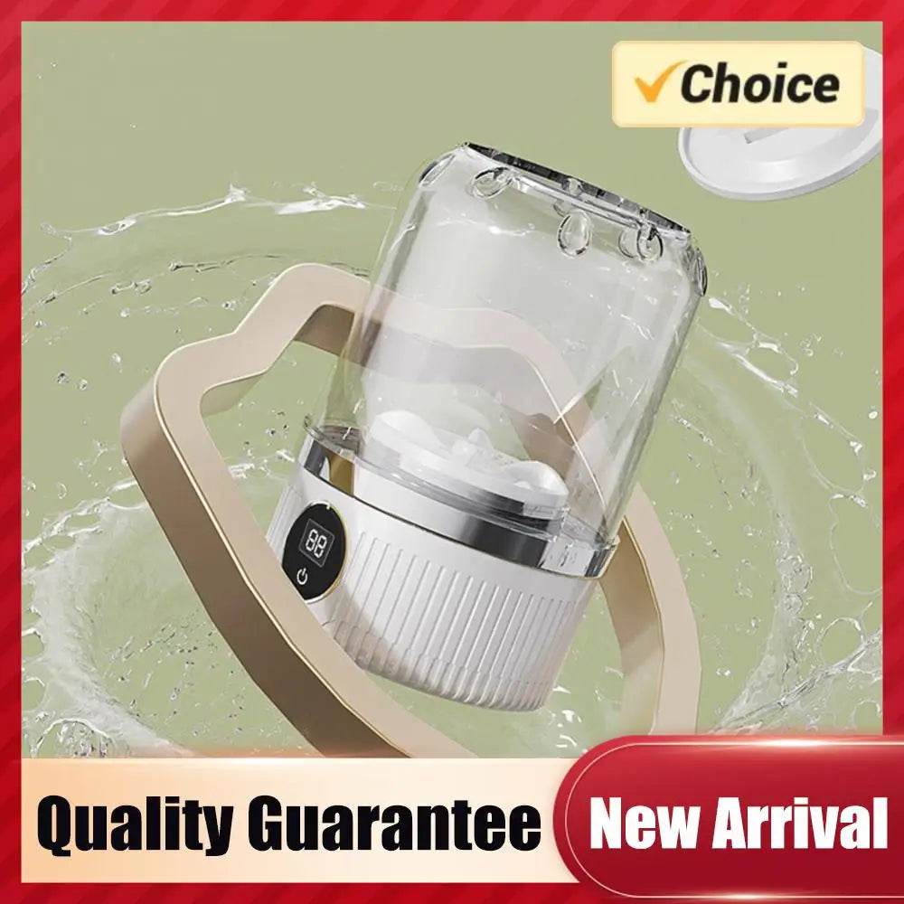 Underwear Washer with Laundry Cup Cordless Small Washing Machine Rechargeable Portable Washing Machine for Bra Underwear Socks