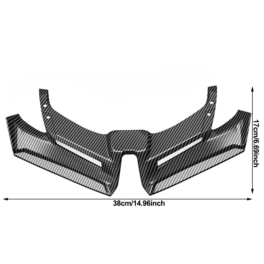 Motorcycle Front Fairing Aerodynamic Wing Cover Windshield Extension Lower Chin Fairing Accessory For Honda PCX160 2021-2024