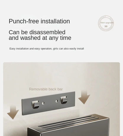 Kitchen knife holder, knife rack, non-perforation, wall-mounted storage box, kitchen organizer  kitchen items