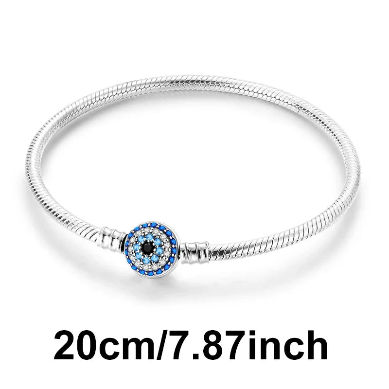 Hot Sale 925 Silver Color Evil Eye Charm Demon Eye Bead For Original  Bracelet&Bangle DIY Making Fashion Jewelry Gift