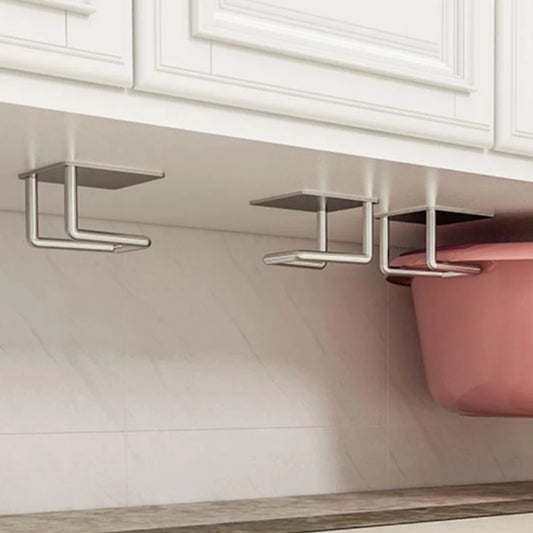 Stainless Steel Rack Kitchen Sink Sponges Drain Drying Sponges Hanger Self Adhesive Hook Holder Kitchen Racks Support Holders