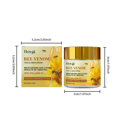 Bee Venom Firming Cream Reduce Fine Line Lifting Face Moisturizer Tightened Skin Smoothing Anti-Aging Firming Neck Lotion