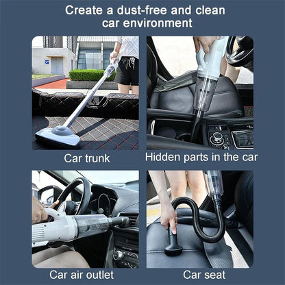 14000pa Led Cordless Vacuum Cleaner Portable Cleaning Machine Wash for Car and Appliances with Large Suction Flow Brushless Moto