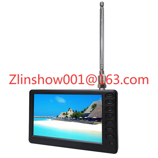 Portable TV 5 Inch Digital Television With Battery DVB-T DVB-T2 ATSC ISDB Optional