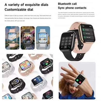 2025 NEW Smart Watch Wireless Charging Smartwatch Bluetooth Calls Men Women Watches Fitness Bracelet Custom Watch Face