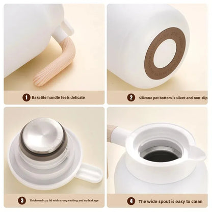 Home 316 Stainless Steel Tea Brewing Insulated Pot Hot Water Bottle Coffee Pot 2L Custom Engraving Gift Quality Home Goods