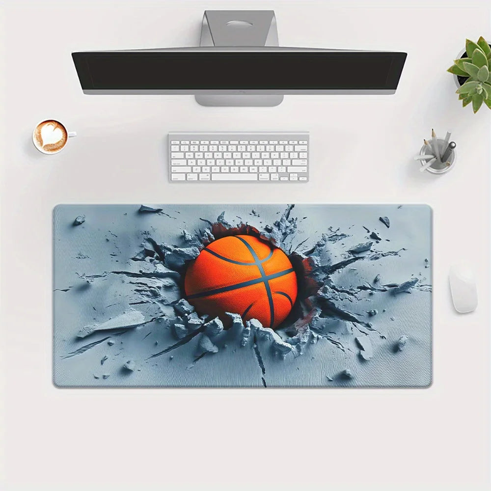 Basketball pattern Mouse Pad  Computer Office Game Table Mats XXL Rubber Anti-slip Gaming Keyboard Long Desk Pads playmat