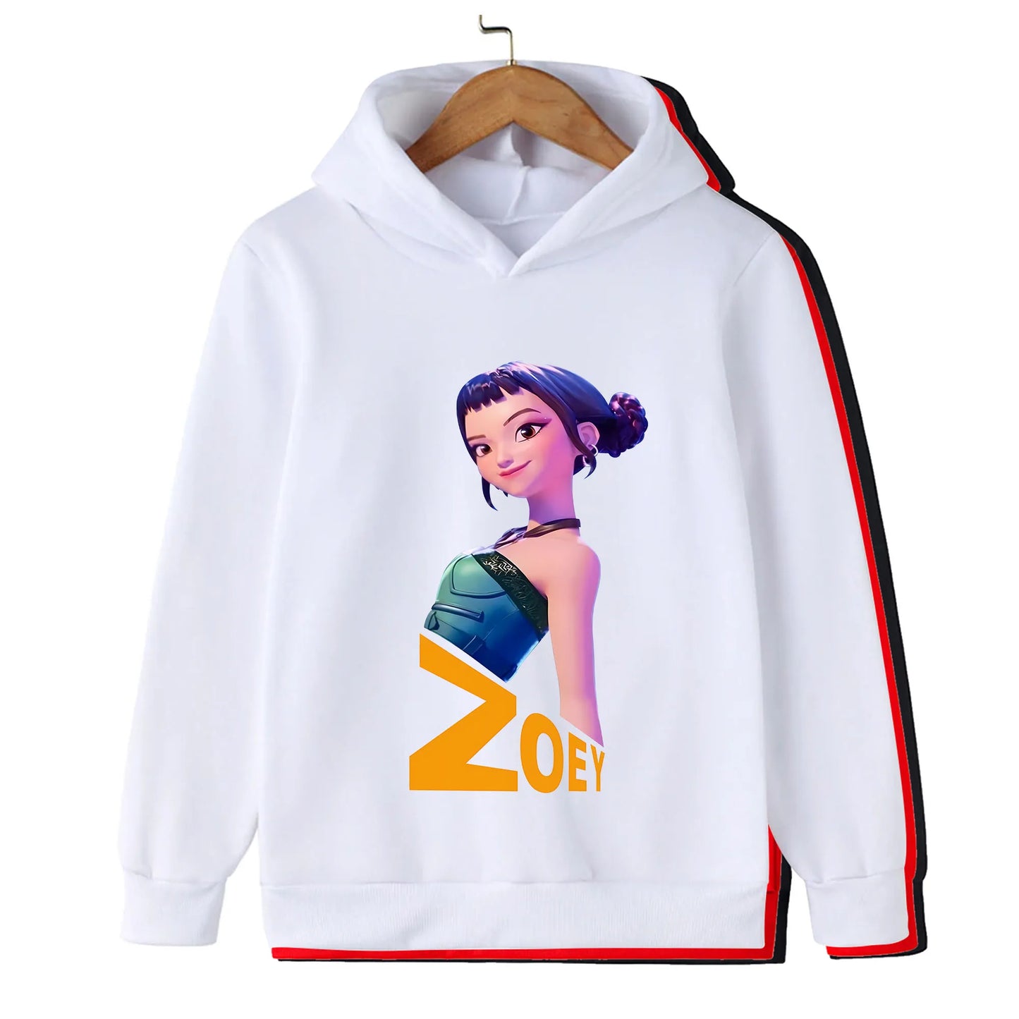 2025 KPop Demon Hunter Cartoon Girls Boy Hooded Sweatshirt Warm Children's Korean Wave Fashion Casual Tops Casual Girls Clothing