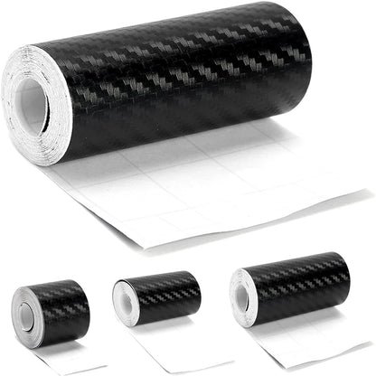 1-10M Car Door Edge Anti-Scratch Tape Black 3D Nano Carbon Fiber Universal Car Side Mirror Protector Strip Waterproof Film Tape