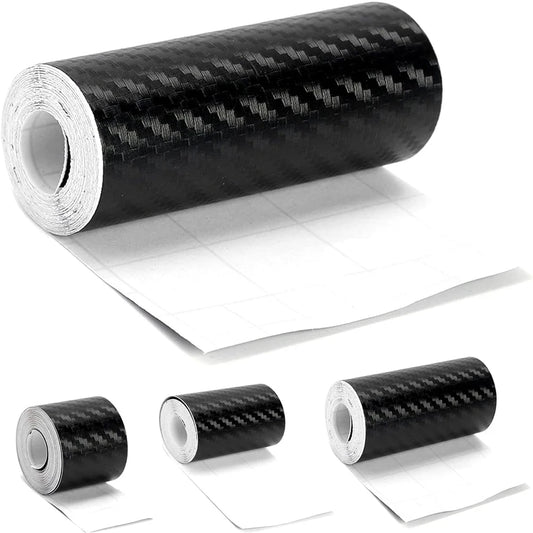 1-10M Car Door Edge Anti-Scratch Tape Black 3D Nano Carbon Fiber Universal Car Side Mirror Protector Strip Waterproof Film Tape