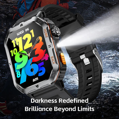 Smart Watch 2.01 Inch Screen Bluetooth Call 1000mAh Voice Assistant Watch Sport Fitness 3ATM Waterproof Smartwatch For Men 2025