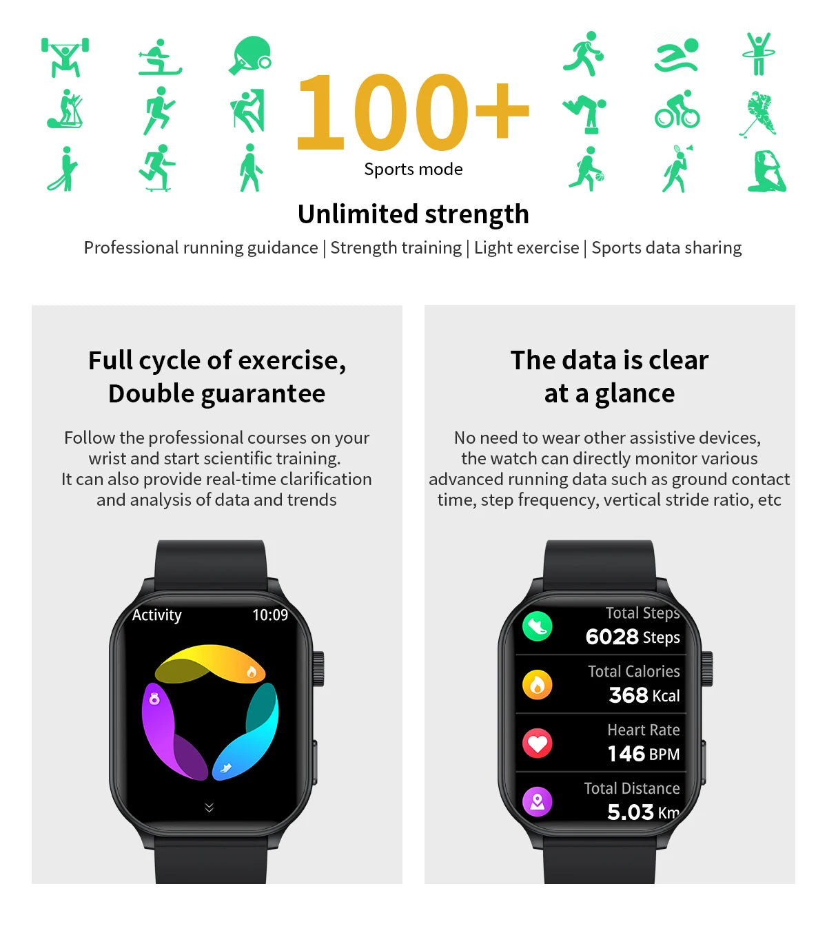 LIGE NEW Smart Watch Daily Monitoring Voice Assistant Wireless Call Notification Music Control Men Women Waterproof Smartwatch