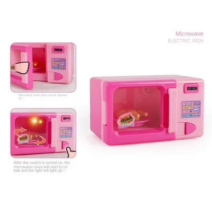Coffee Machine Household Appliances Toys Toaster Blender Vacuum Cleaner Pretend Play Set Cooking Sweeper Kitchen Toys Boy Girl