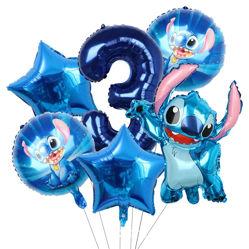 Stitch Party Supplies For Child Lilo And Stitch Birthday Party Decorations Balloons Banner Tablecloth Backdrop Tableware