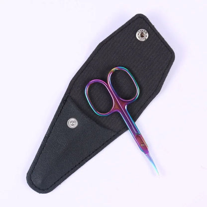 Ultra Fine Cuticle Scissors, Curved Blade Nail Clippers, Eyebrow & Eyelash Trimming Scissors for Manicure and Pedicure