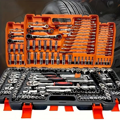 151/46-Piece Premium Automotive Tool Kit or a wet wipe | Ratchet Torque Wrench Ultra-Portable for Auto/Bike/Motorcycle Repair